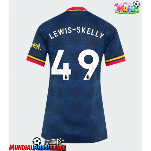 Camiseta Arsenal Myles Lewis-Skelly #49 Segunda Equipación Replica 2026-27 para mujer mangas cortas